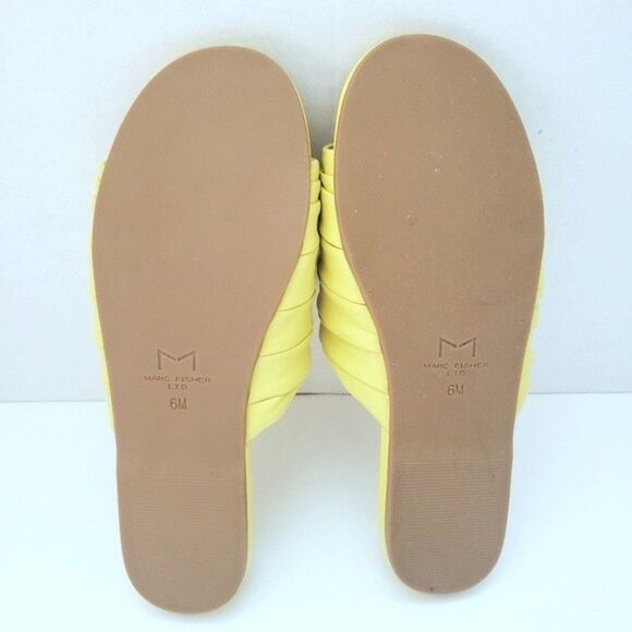 Marc Fisher Slides NEW Sandals Flats Oswin Size 6 - Picture 6 of 8